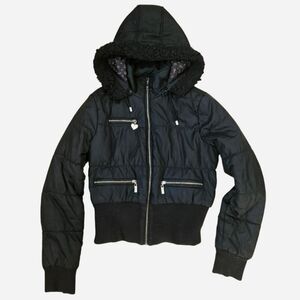 Guess y2k black jacket w silver details